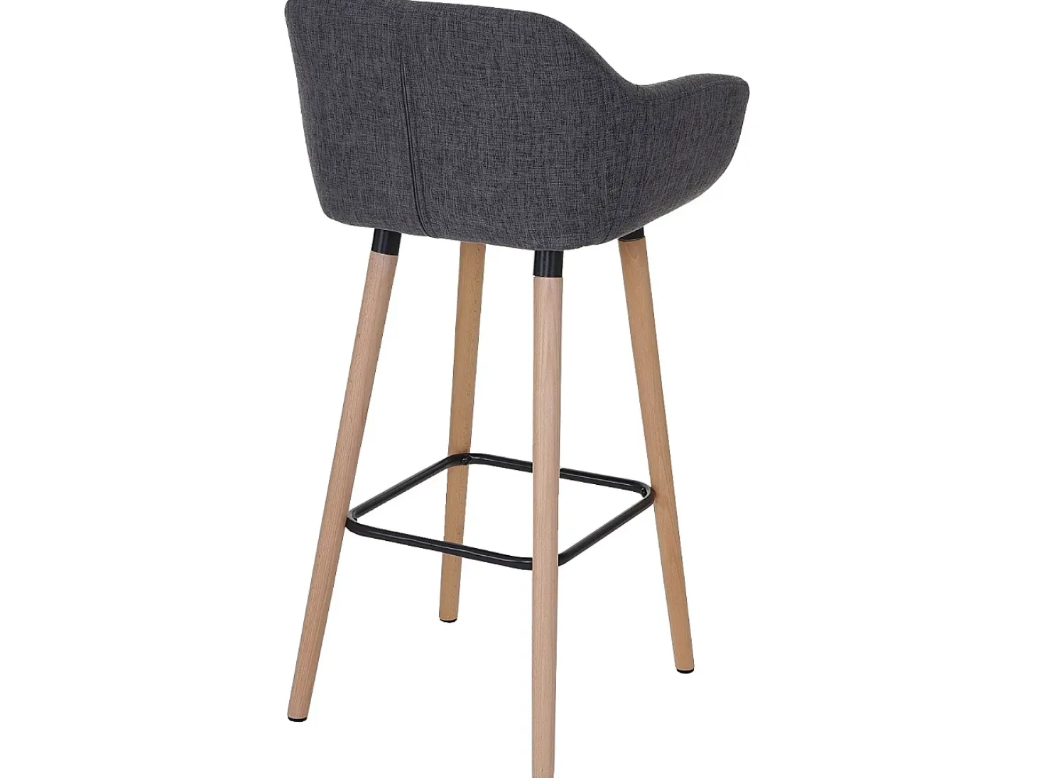 Taburete de bar Vaasa T381, textil, gris