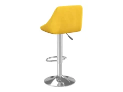 Taburete de cocina 2 unidades terciopelo amarillo mostaza