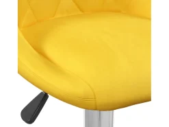 Taburete de cocina 2 unidades terciopelo amarillo mostaza