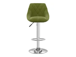 Taburete de cocina 2 unidades de terciopelo verde claro
