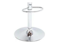 Taburete de cocina cuero sintético blanco
