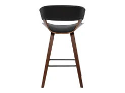 Taburete de cocina de diseño negro con madera oscura 65 cm SYRAH