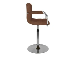 Taburete de cocina de tela marrón