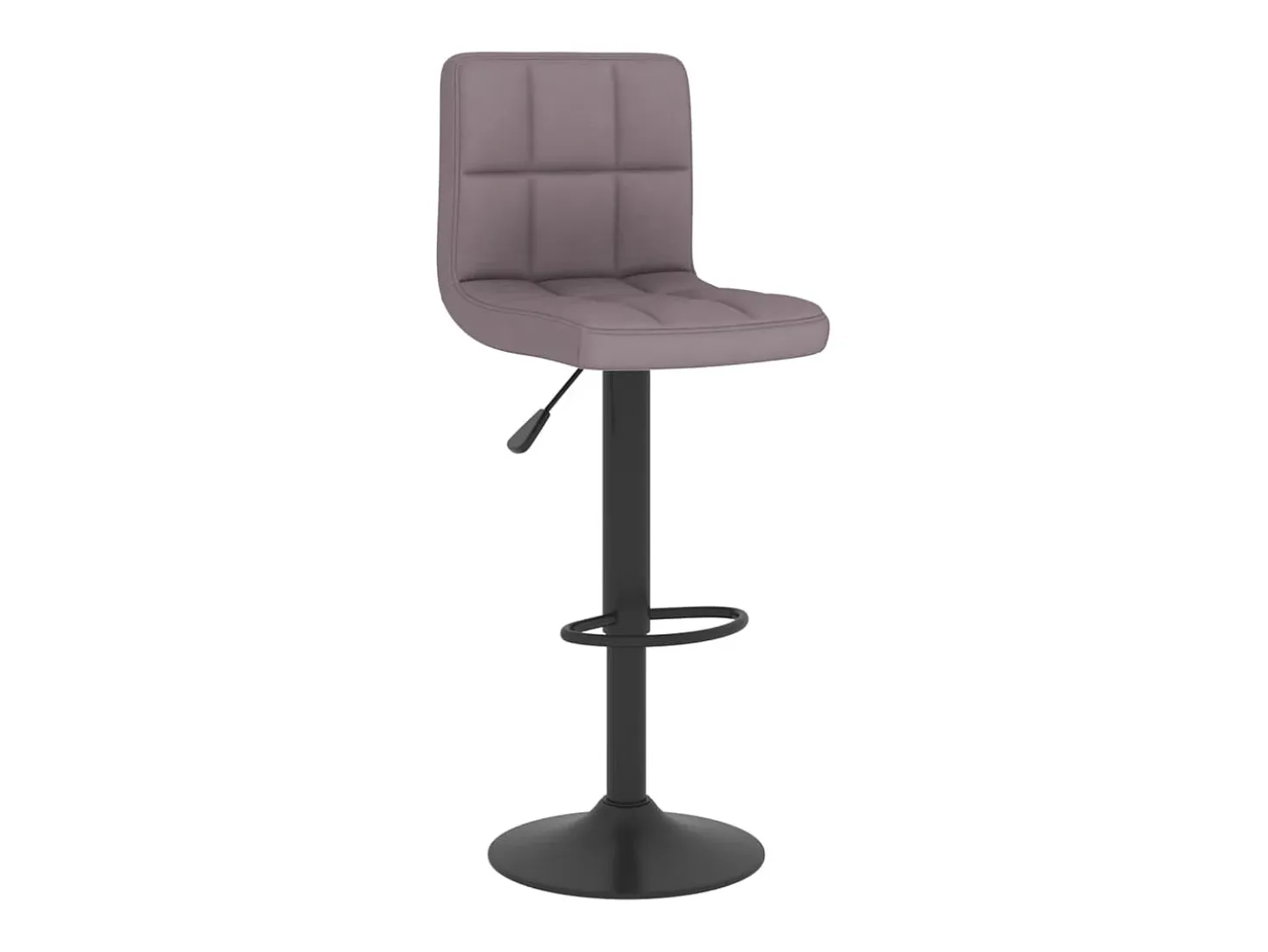 Taburete de cocina de tela gris taupé