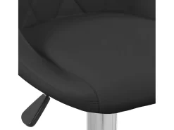 Taburete de cocina de terciopelo negro