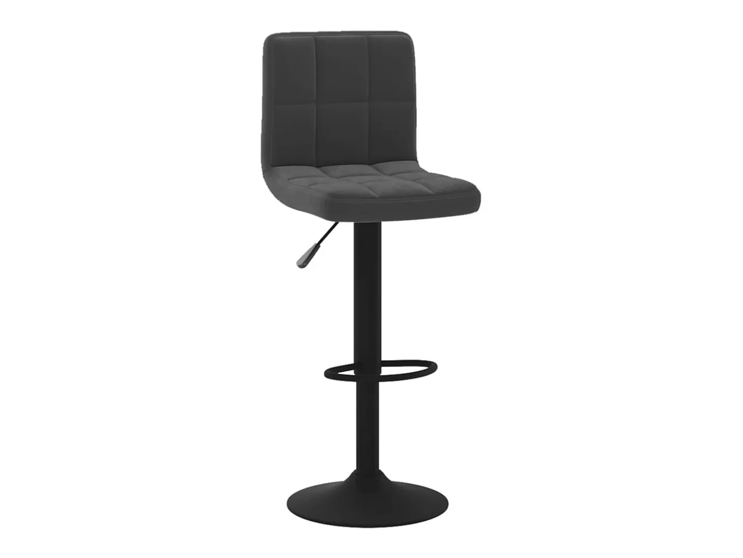 Taburete de cocina de terciopelo negro
