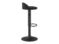 Taburete de cocina de terciopelo negro