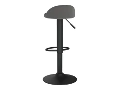 Taburete de cocina de terciopelo gris oscuro