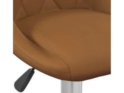 Taburete de cocina de terciopelo marrón