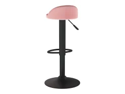 Taburete de cocina de terciopelo rosa