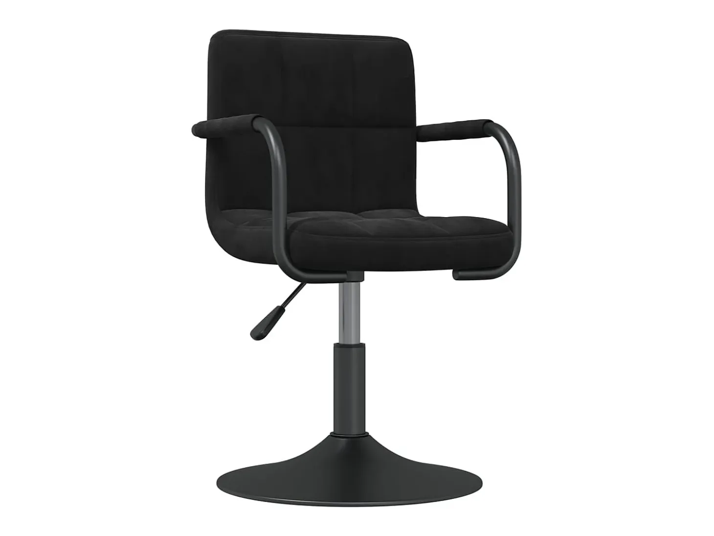 Taburete de cocina de terciopelo negro
