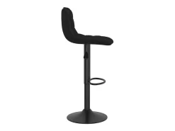 Taburete de cocina de terciopelo negro