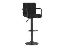Taburete de cocina de terciopelo negro
