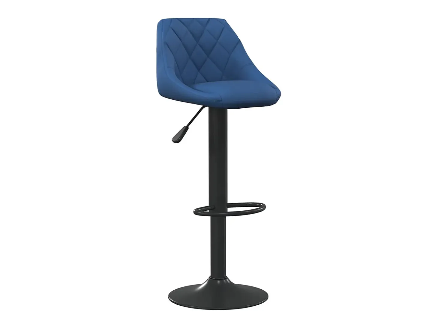 Taburete de cocina de terciopelo azul