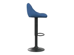 Taburete de cocina de terciopelo azul