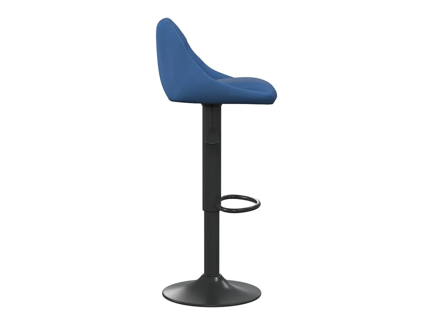Taburete de cocina de terciopelo azul
