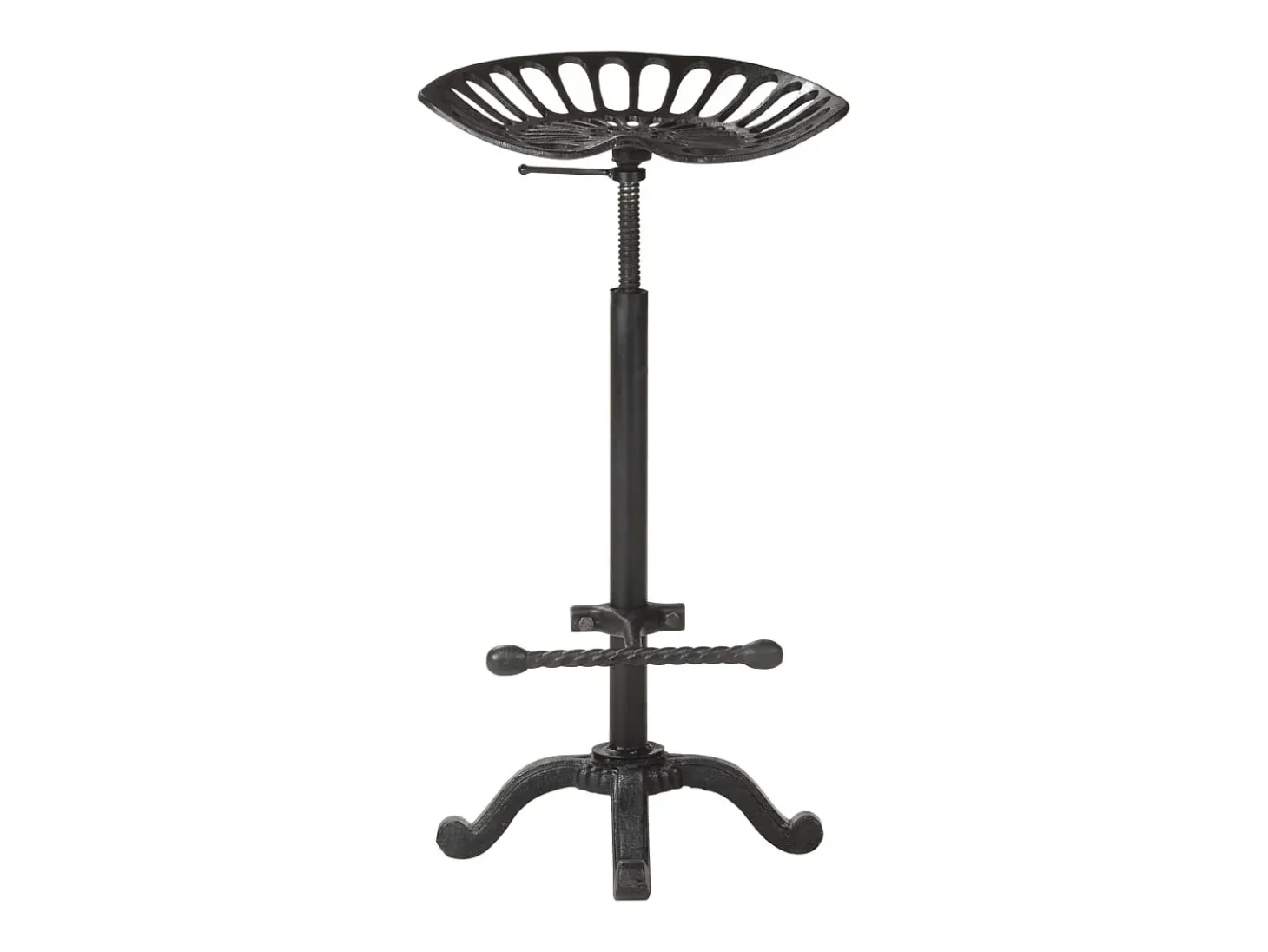 Taburete de cocina hierro fundido negro