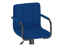 Taburete de cocina tela azul