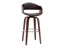 Taburete de cocina vintage giro 360° nogal 67.5 cm GAO