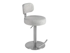 Taburete giratorio tela gris claro jaspeado 4230 ANGEL CERDA