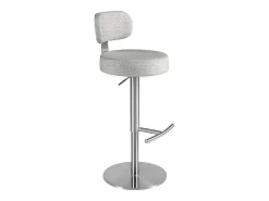 Taburete giratorio tela gris claro jaspeado 4230 ANGEL CERDA