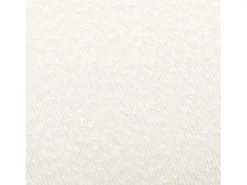 Taburete puff de rizo texturizado blanco