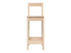 Taburetes altos 2 uds madera maciza de pino 40x41,5x112 cm