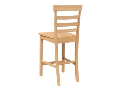 Taburetes de bar 2 uds madera maciza natural caucho