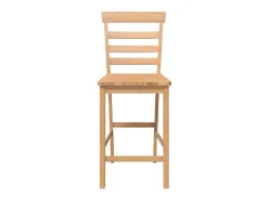 Taburetes de bar 2 uds madera maciza natural caucho