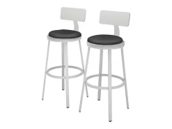 Taburetes de bar blanco 34x55x102 caracas