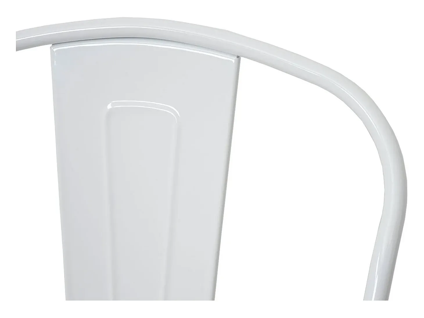 Taburetes de bar MCW-A73 metal (juego de 2), blanco