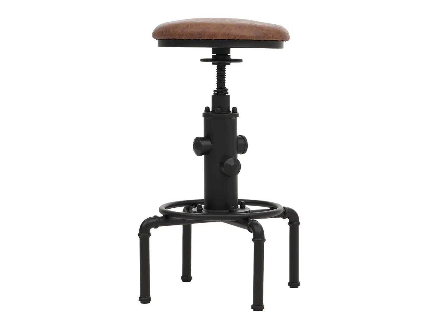 Taburetes de bar MCW-N23 (juego de 2), marrón