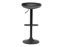 Taburetes de bar regulables modernos negros A65 cm (lote de 2) PEBBLE