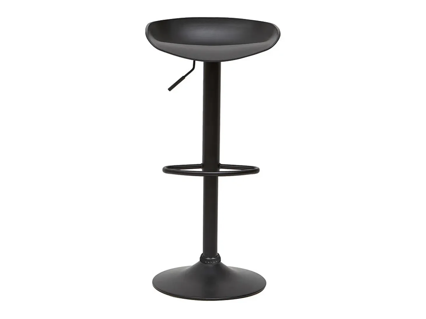 Taburetes de bar regulables modernos negros A65 cm (lote de 2) PEBBLE
