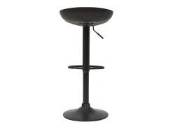 Taburetes de bar regulables modernos negros A65 cm (lote de 2) PEBBLE