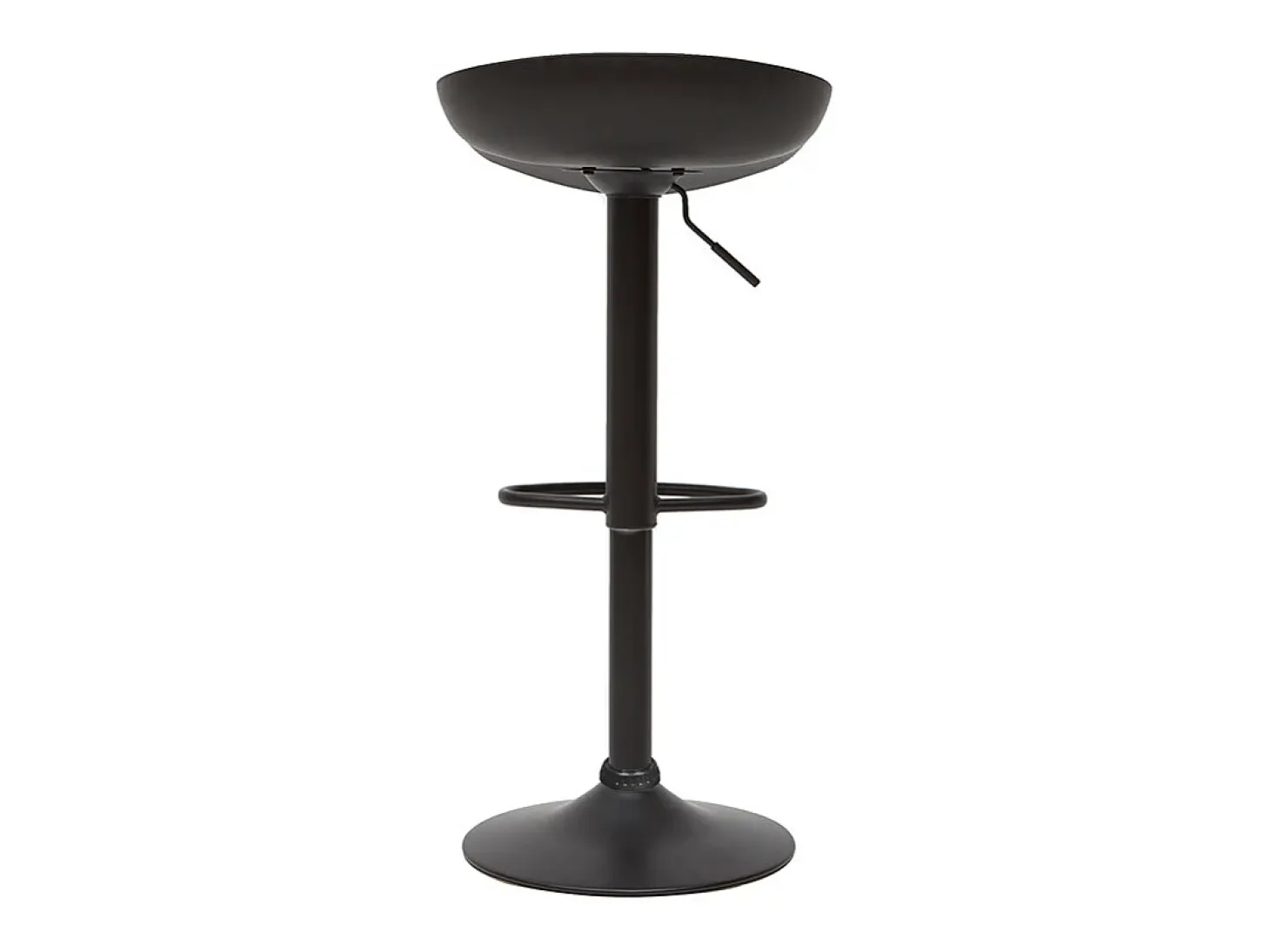 Taburetes de bar regulables modernos negros A65 cm (lote de 2) PEBBLE