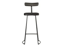 Taburetes de barra 2 uds negro 49x43x103 cm madera maciza mango
