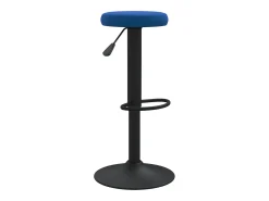 Taburetes de cocina 2 unidades terciopelo azul