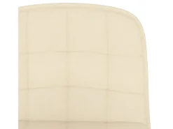 Taburetes de cocina 2 unidades tela crema
