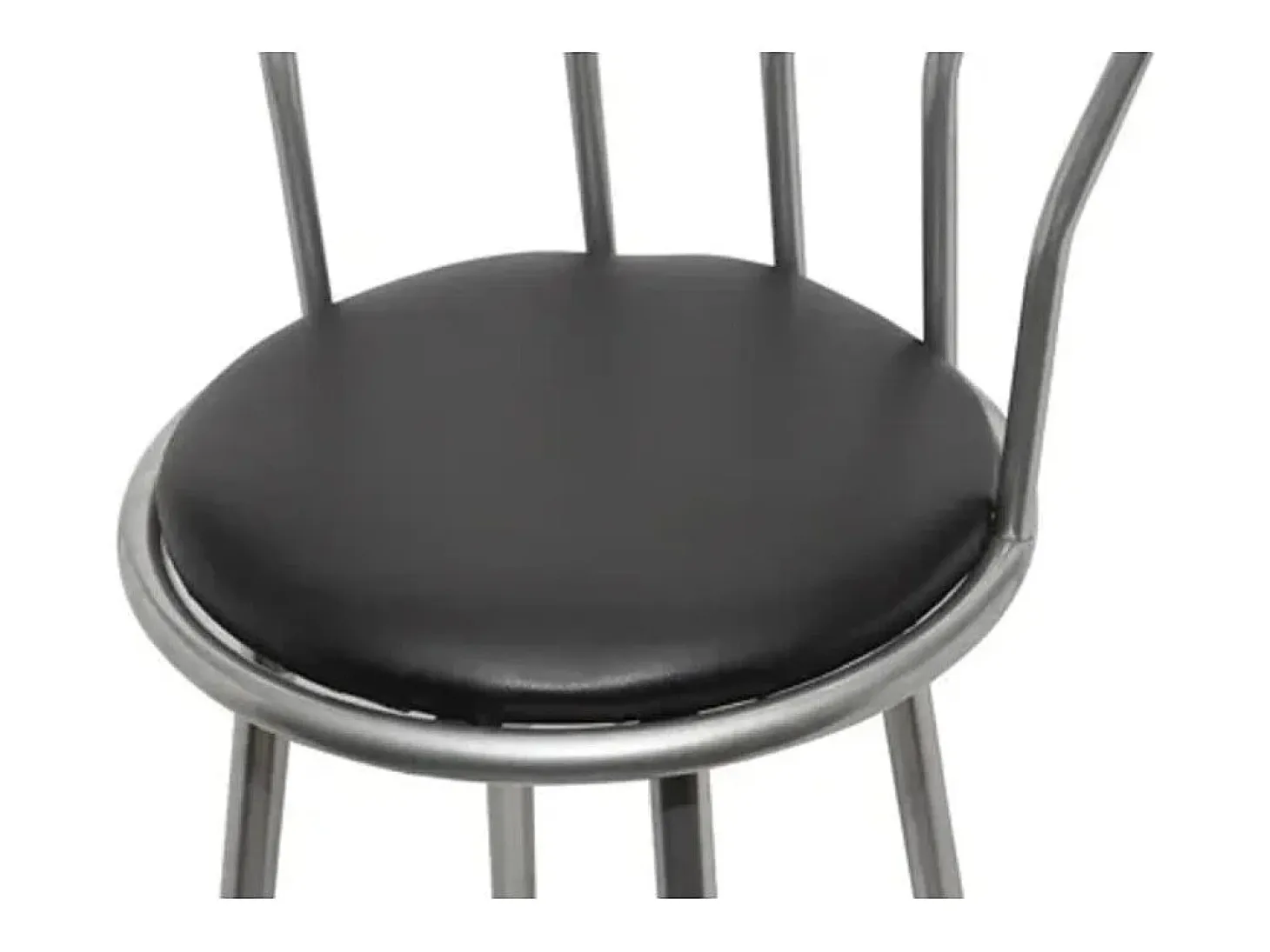 Taburetes de cocina 2 unidades cuero sintético negro