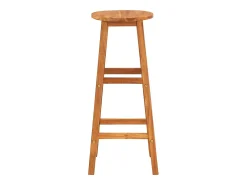 Taburetes de cocina 4 unidades madera maciza de acacia