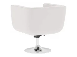 Taburetes de cocina 2 unidades cuero artificial blanco