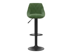 Taburetes de cocina 2 unidades terciopelo verde oscuro