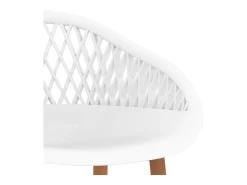 Taburetes de cocina 2 unidades blanco