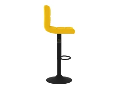 Taburetes de cocina 2 unidades terciopelo amarillo mostaza