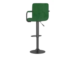 Taburetes de cocina 2 unidades terciopelo verde oscuro