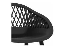 Taburetes de cocina 4 unidades negro