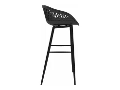 Taburetes de cocina 4 unidades negro