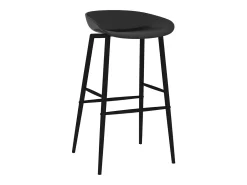 Taburetes de cocina 4 unidades negro