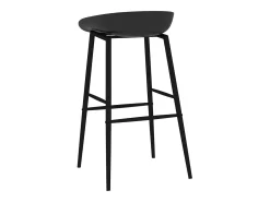 Taburetes de cocina 4 unidades negro